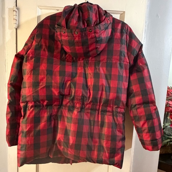 Ralph Lauren Buffalo Plaid Down Coat Parka - Picture 6 of 14